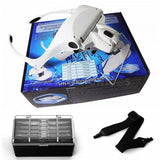 Lupa de cabeça Profissional 5V2 com led.