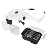 Lupa de cabeça Profissional 5V2 com led.